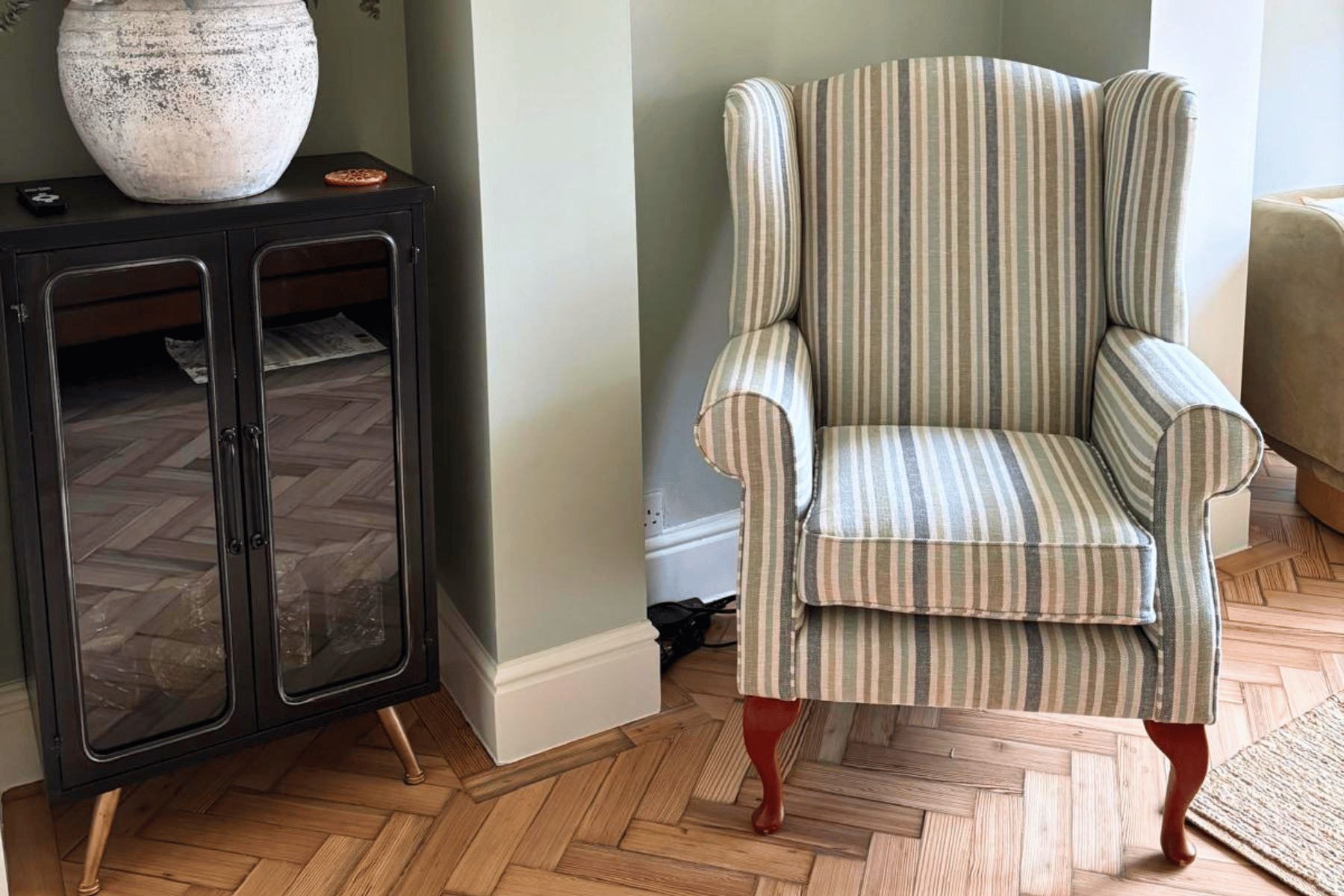 Sue Cardy Tiverton Stripe Chair